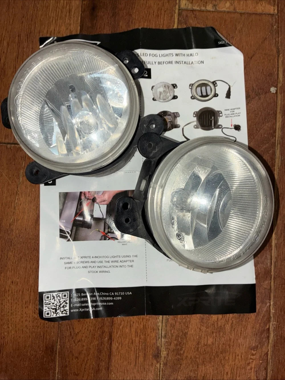 Black Replacement Fog Light Housings for VR/AR Accessories - Pair